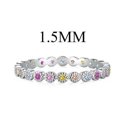 [Kincade Jewelrys]Radiant Sparkling Round Cut Daily Ring