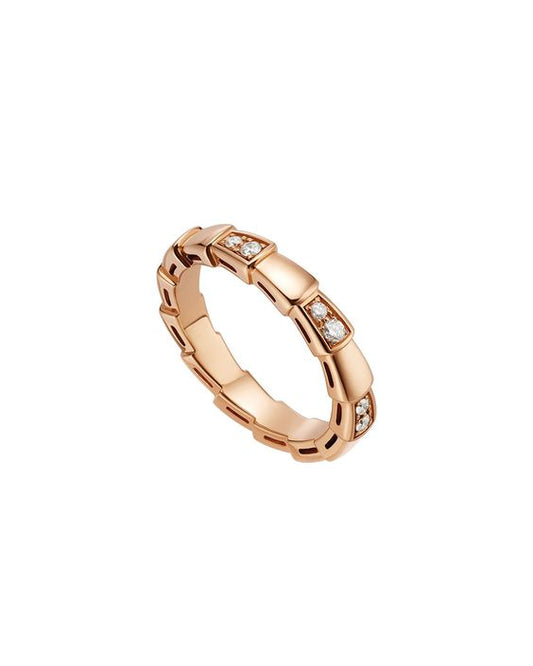 [Kincade Jewelrys]SERPENTI RING PINK GOLD  3MM