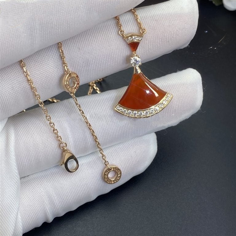 [Kincade Jewelrys]DREAM NECKLACE CARNELIAN DIAMOND