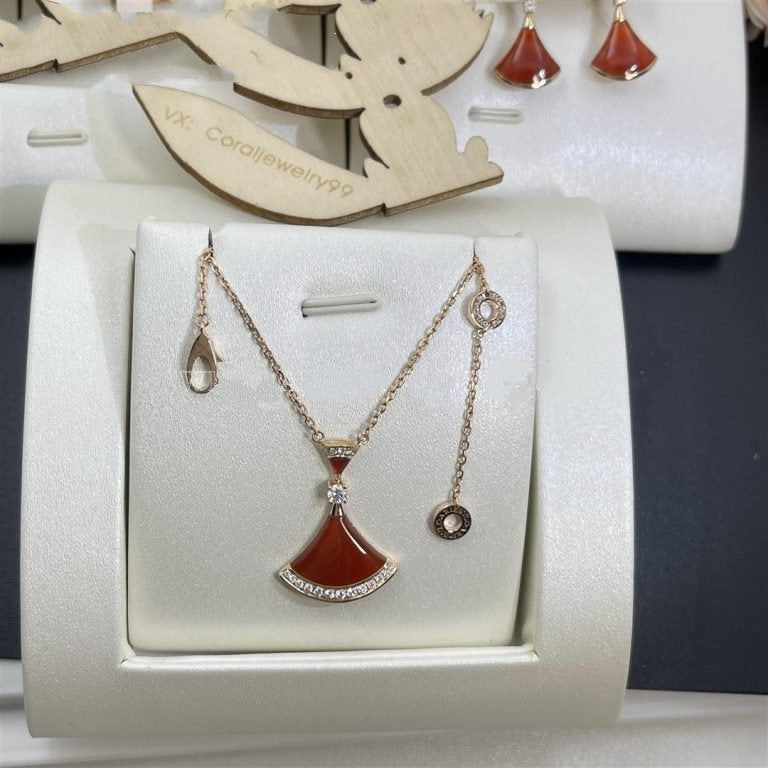 [Kincade Jewelrys]DREAM NECKLACE CARNELIAN DIAMOND