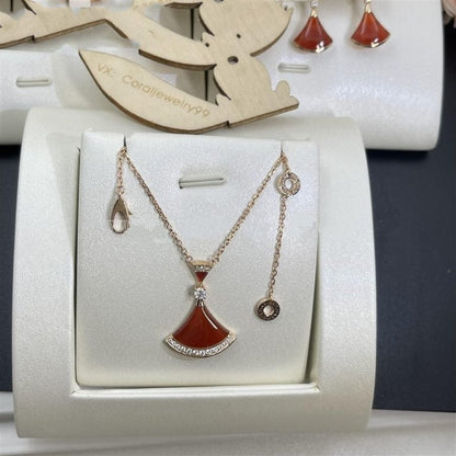 [Kincade Jewelrys]DREAM NECKLACE CARNELIAN DIAMOND