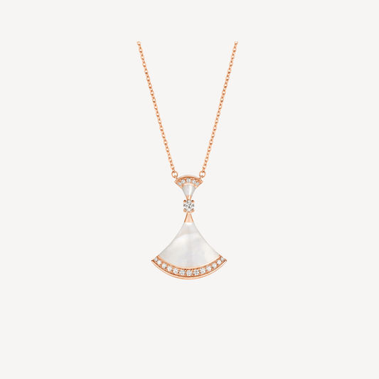 [Kincade Jewelrys]DREAM NECKLACE MOP PINK GOLD DIAMOND