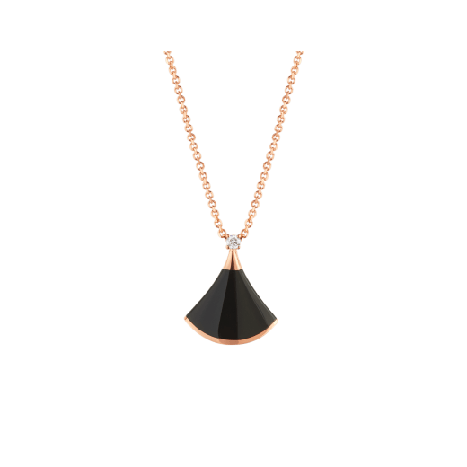 [Kincade Jewelrys]DREAM NECKLACE ONYX 1 DIAMOND