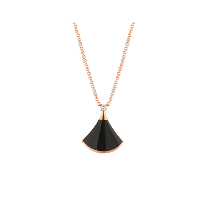 [Kincade Jewelrys]DREAM NECKLACE ONYX 1 DIAMOND