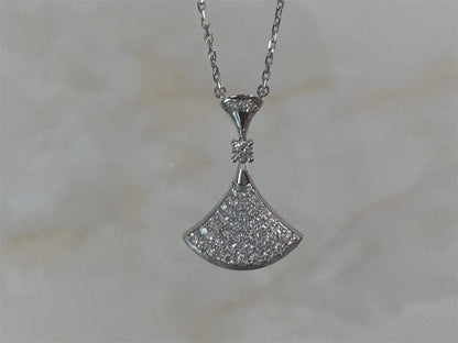 [Kincade Jewelrys]DREAM NECKLACE SILVER FULL DIAMOND