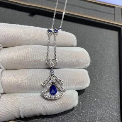 [Kincade Jewelrys]DREAM NECKLACE AGATE DIAMOND SILVER