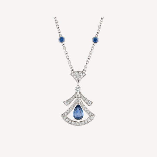[Kincade Jewelrys]DREAM NECKLACE AGATE DIAMOND SILVER