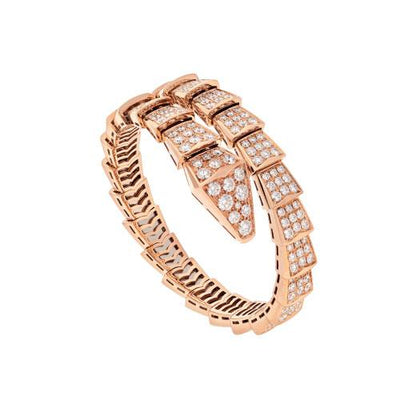 [Kincade Jewelrys]SERPENTI BRACELET 8MM PINK GOLD DIAMOND