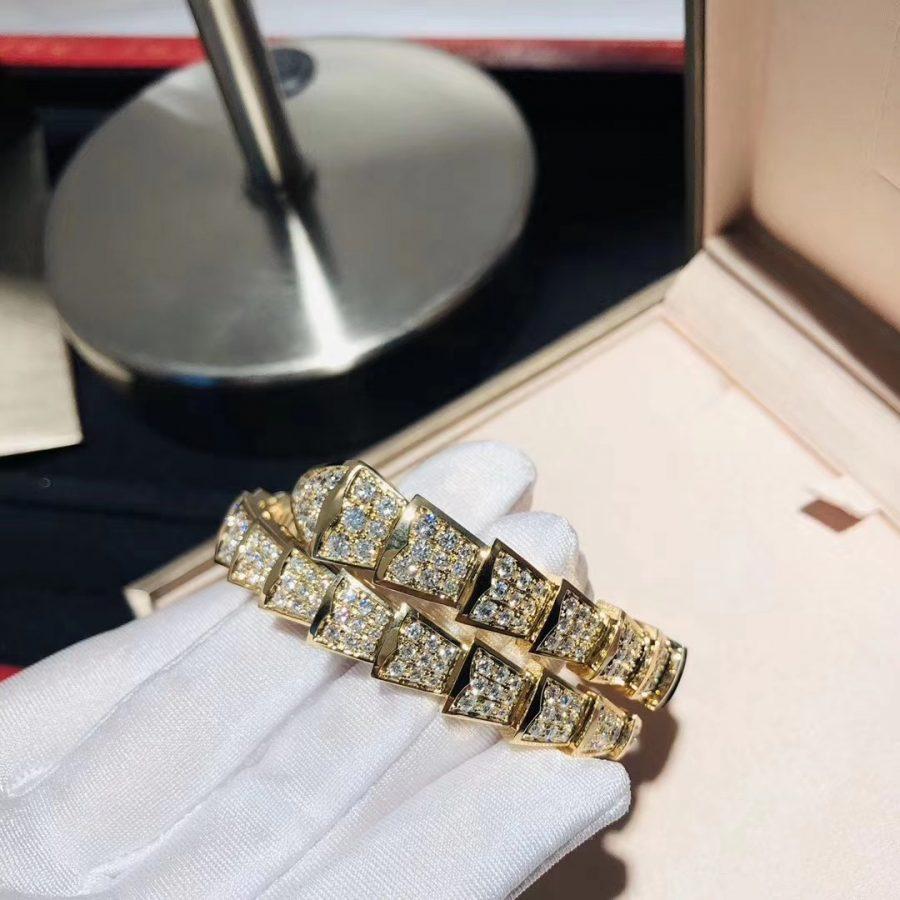[Kincade Jewelrys]SERPENTI BRACELET 8MM GOLD DIAMOND