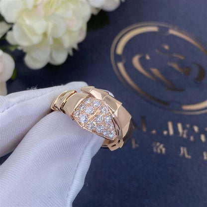 [Kincade Jewelrys]SERPENTI RING PINK GOLD DIAMOND