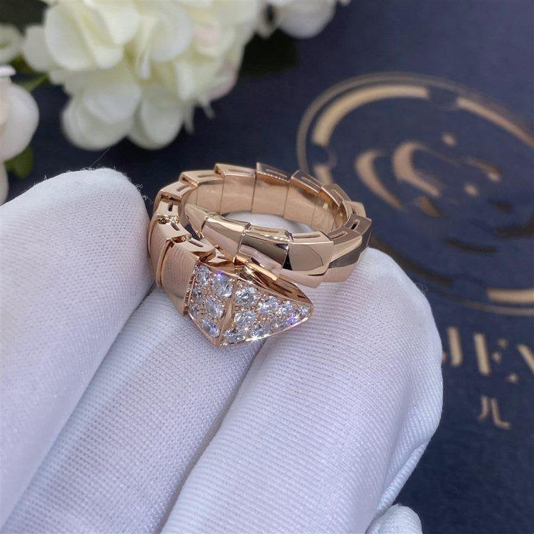 [Kincade Jewelrys]SERPENTI RING PINK GOLD DIAMOND