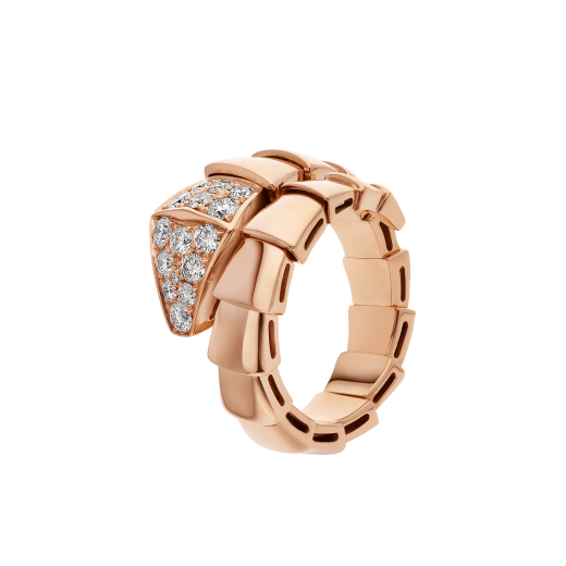 [Kincade Jewelrys]SERPENTI RING PINK GOLD DIAMOND