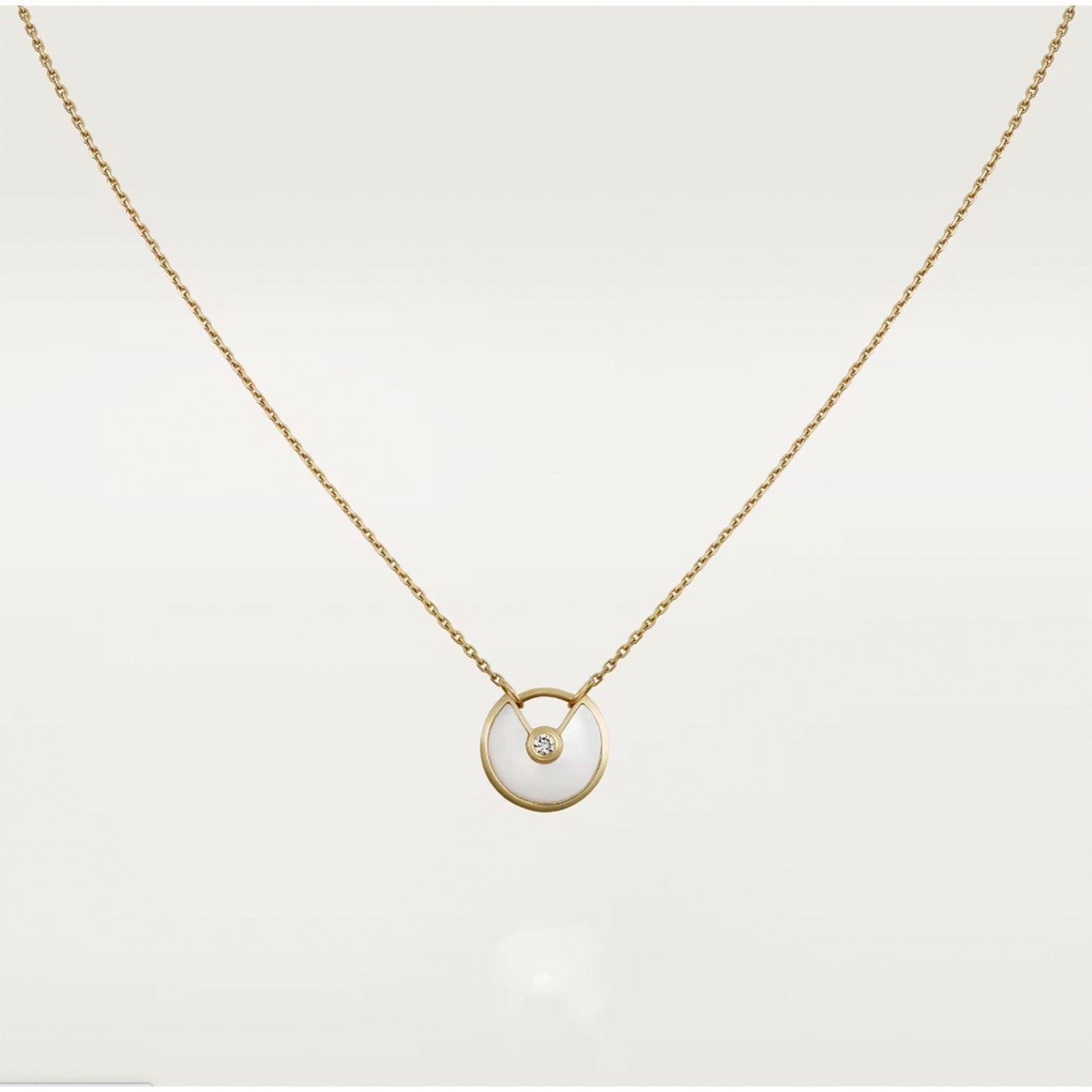 [Kincade Jewelrys]AMULETTE ROSE GOLD MOP NECKLACE