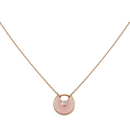 [Kincade Jewelrys]AMULETTE ROSE GOLD PINK MOP NECKLACE