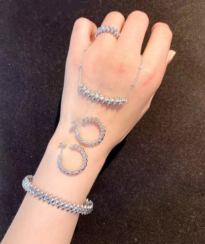 [Kincade Jewelrys]CLASH SILVER BRACELET