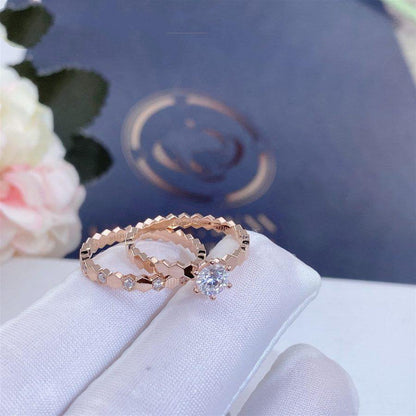 [Kincade Jewelrys]BEE LOVE RING PINK GOLD 1 DIAMOND