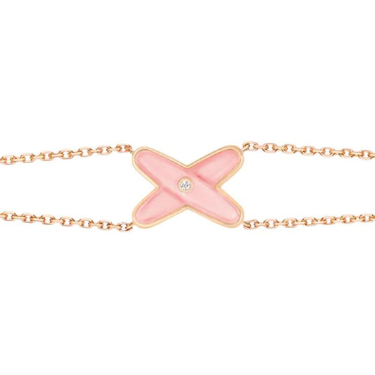 [Kincade Jewelrys]JEUX BRACELET PINK MOP PINK GOLD 1 DIAMOND