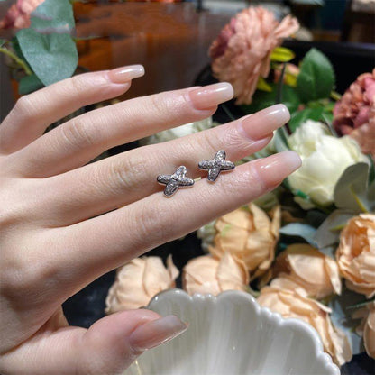 [Kincade Jewelrys]JEUX DE SILVER DIAMOND EARRINGS