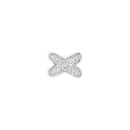 [Kincade Jewelrys]JEUX DE SILVER DIAMOND EARRINGS