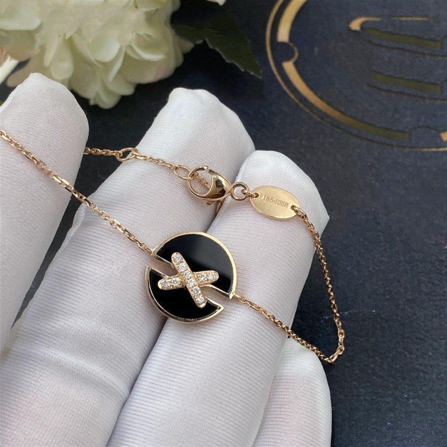 [Kincade Jewelrys]JEUX DE BRACELET ONYX PINK GOLD DIAMOND