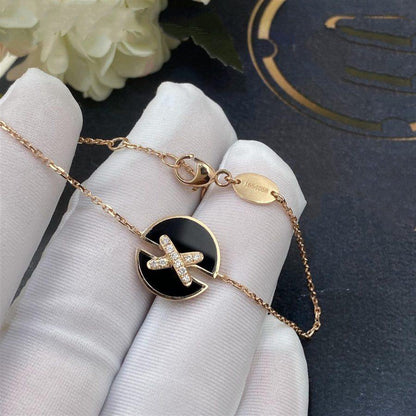 [Kincade Jewelrys]JEUX DE BRACELET ONYX PINK GOLD DIAMOND