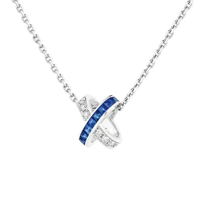 [Kincade Jewelrys]LIENS DIAMOND SILVER NECKLACE