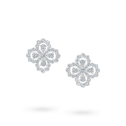 [Kincade Jewelrys]LOOP EARRINGS FULL MOTIF DIAMOND 16MM