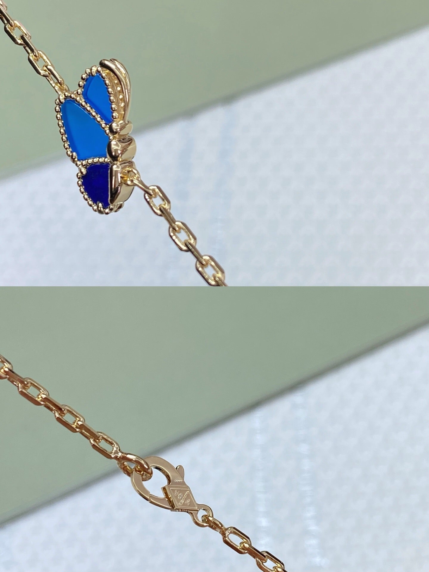 [Kincade Jewelrys] LUCKY BLUE BUTTERFLY  NECKLACE