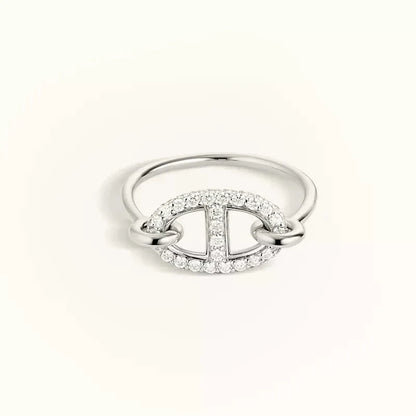 [Kincade Jewelrys]RONDE SMALL SILVER DIAMOND RING