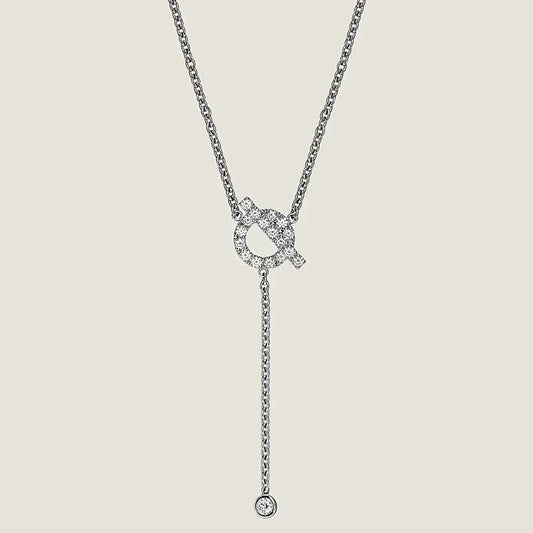[Kincade Jewelrys]FINESSE SILVER DIAMOND NECKLACE