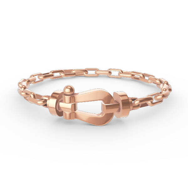 [Kincade Jewelrys]FORCE LARGE HORSESHOE CLASP  METAL BRACELET