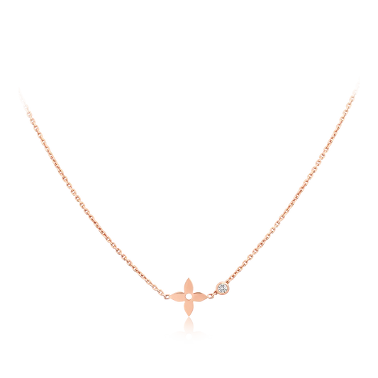 [Kincade Jewelrys]BLOSSOM PENDANT PINK GOLD AND DIAMOND