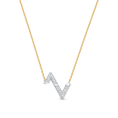 [Kincade Jewelrys]VOLT SILVER DIAMOND PEDANT NECKLACE