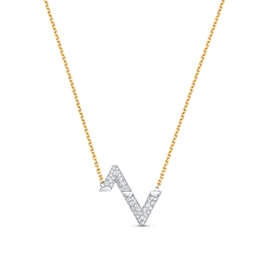 [Kincade Jewelrys]VOLT SILVER DIAMOND PEDANT NECKLACE