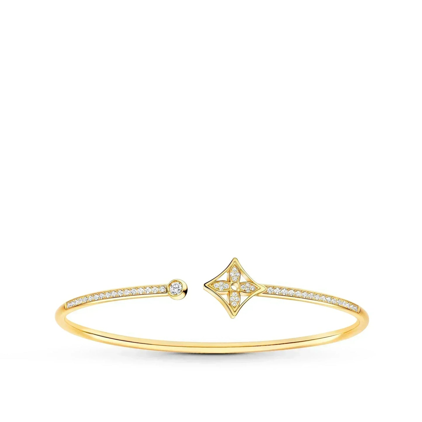 [Kincade Jewelrys]IDYLLE GOLD OPEN BRACELET DIAMOND PAVED