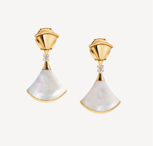 [Kincade Jewelrys]DREAM MOP 1 DIAMOND EARRINGS