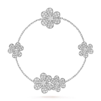 [Kincade Jewelrys]FRIVOLE SILVER 5 FLOWERS BRACELET
