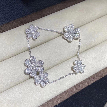 [Kincade Jewelrys]FRIVOLE SILVER 5 FLOWERS BRACELET