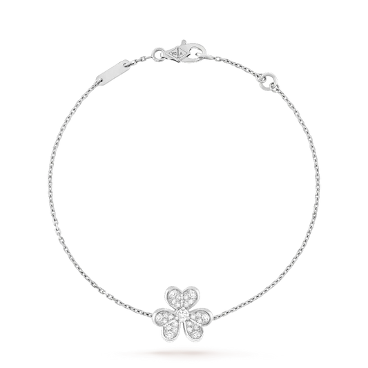 [Kincade Jewelrys]FRIVOLE SILVER FLOWER DIAMOND BRACELET