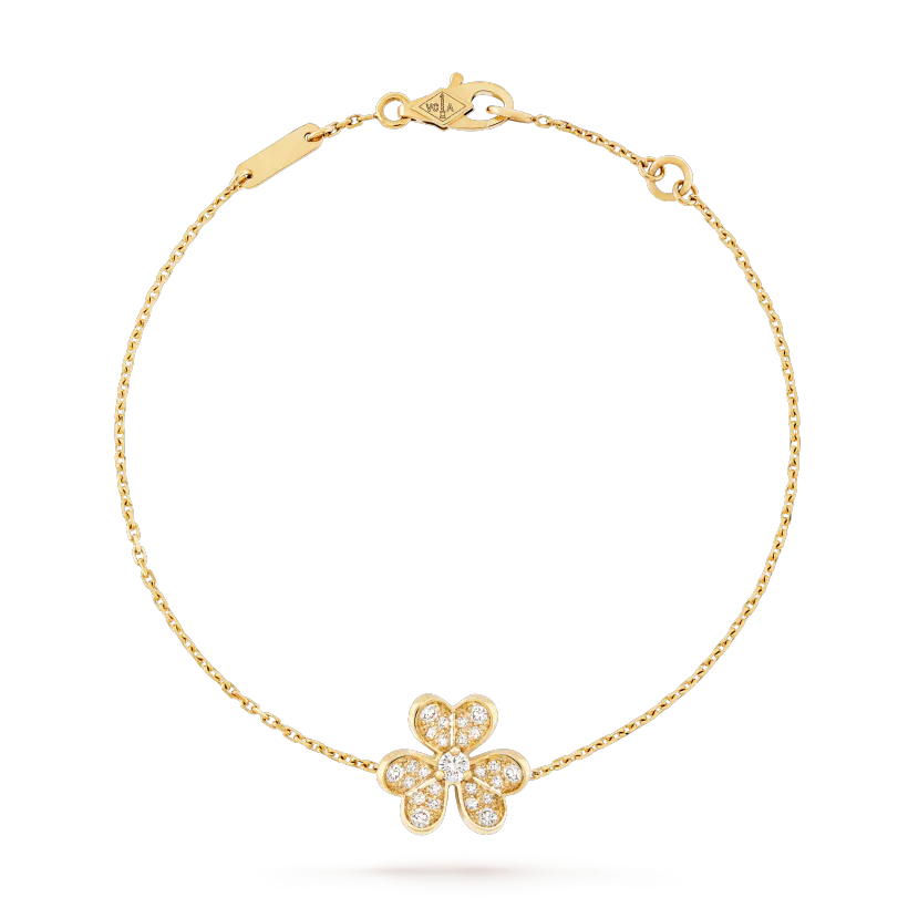 [Kincade Jewelrys]FRIVOLE GOLD FLOWER DIAMOND BRACELET