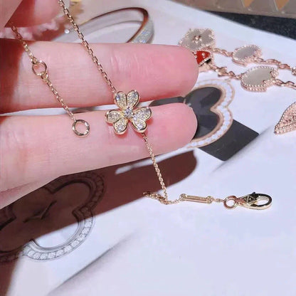 [Kincade Jewelrys]FRIVOLE GOLD FLOWER DIAMOND BRACELET