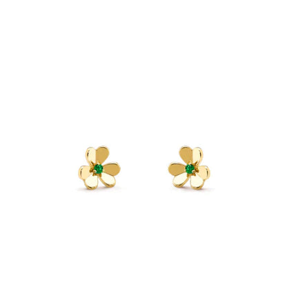 [Kincade Jewelrys]FRIVOLE  FLOWER MALACHITE EARRINGS