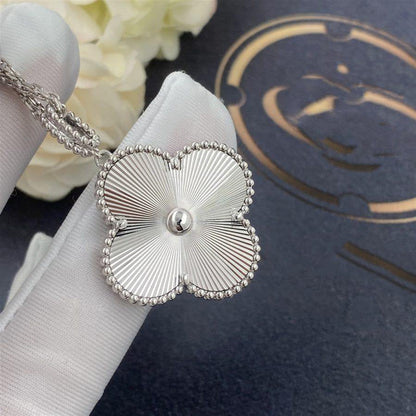 [Kincade Jewelrys]CLOVER 25MM SILVER BIG CLOVER NECKLACE