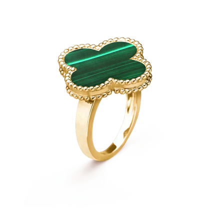 [Kincade Jewelrys]CLOVER MALACHITE RING