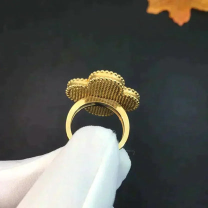 [Kincade Jewelrys]CLOVER MALACHITE RING