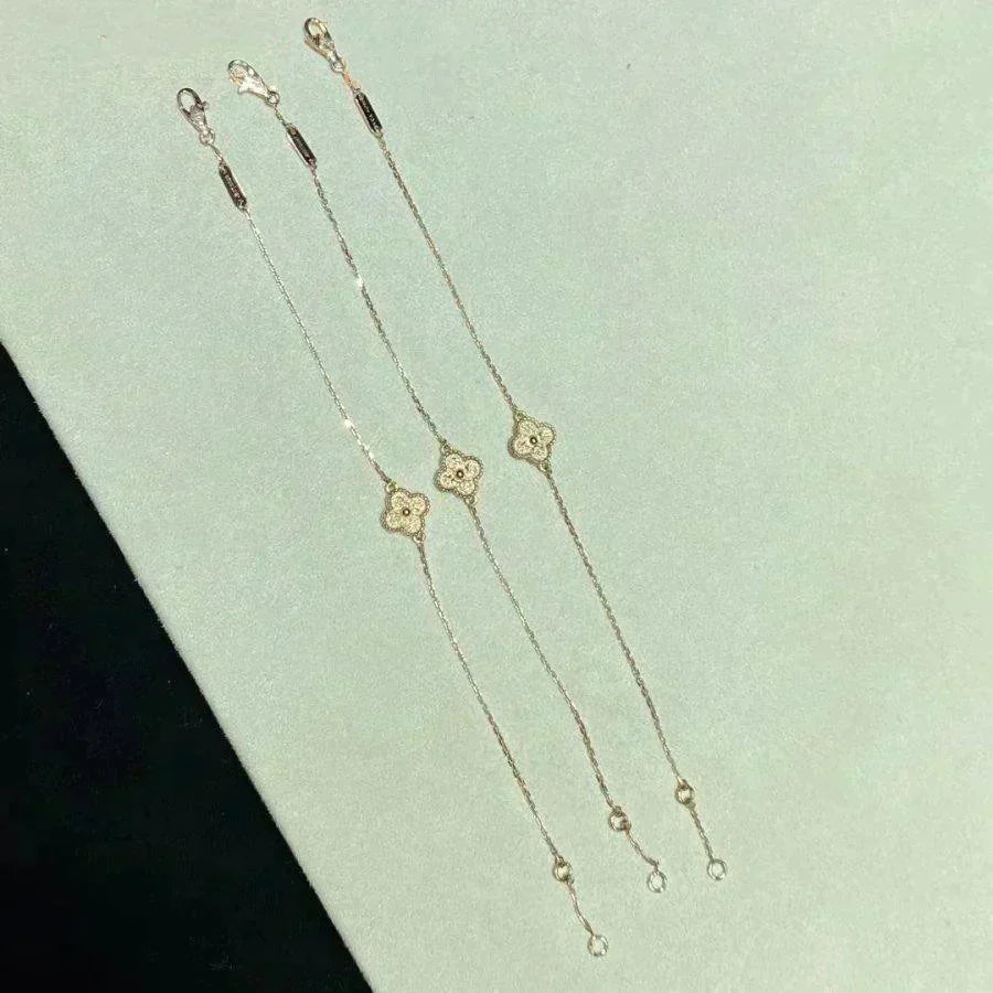 [Kincade Jewelrys]CLOVER SINGLE FLOWER BRACELET