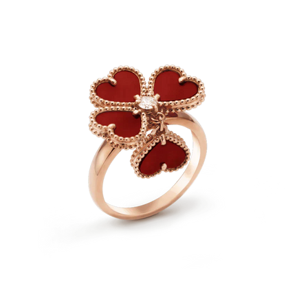 [Kincade Jewelrys]SWEET CLOVER CARNELIAN RING