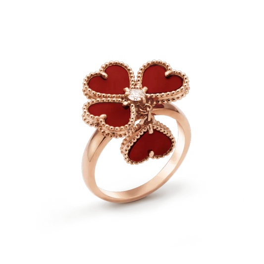 [Kincade Jewelrys]SWEET CLOVER CARNELIAN RING