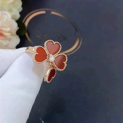 [Kincade Jewelrys]SWEET CLOVER CARNELIAN RING
