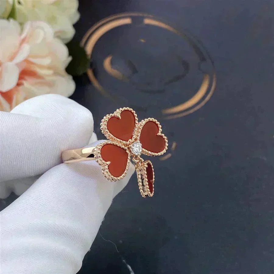 [Kincade Jewelrys]SWEET CLOVER CARNELIAN RING